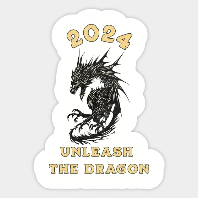 2024 Year Of The Dragon Chinese New Year Sticker by Jo Palmer
